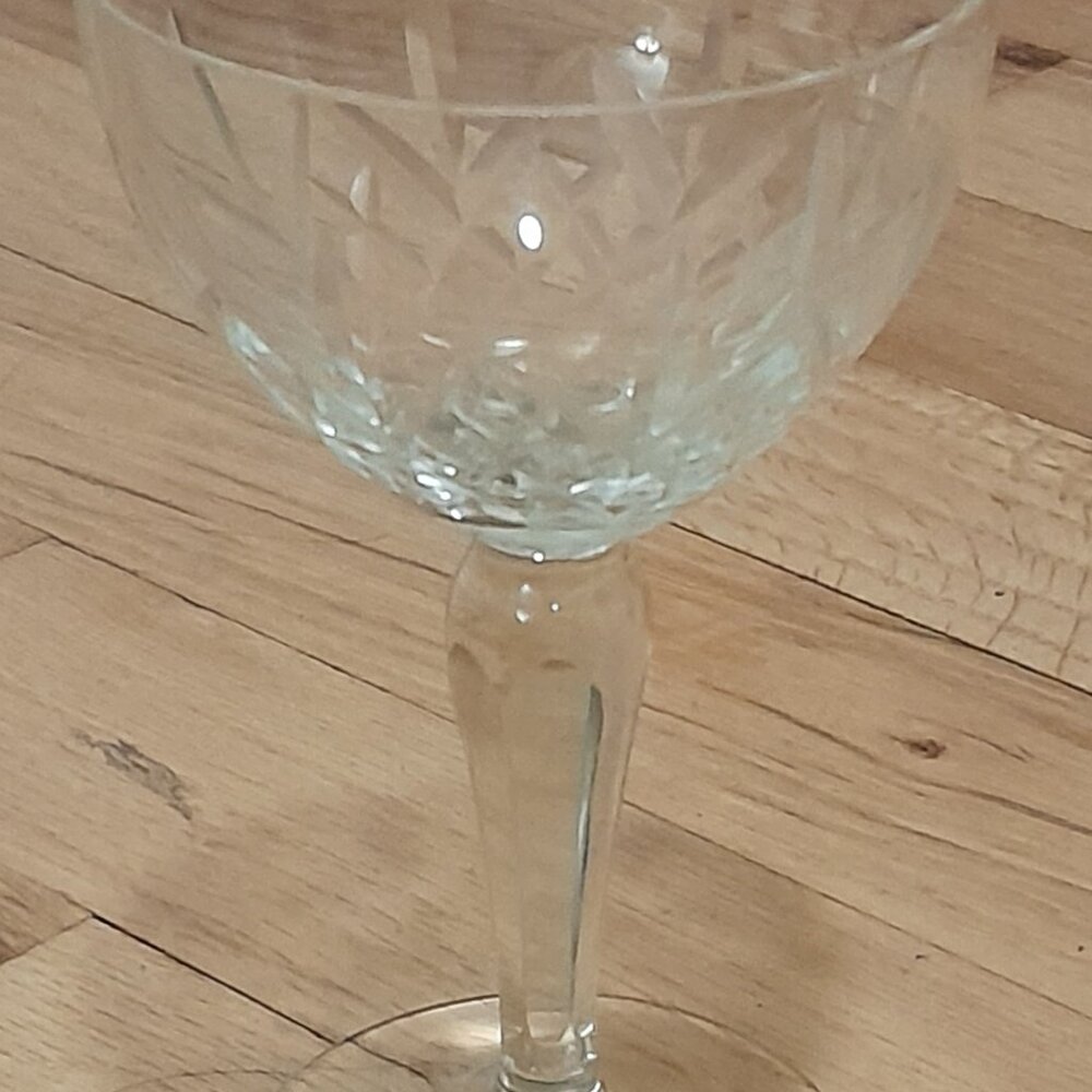 Vintage Crystal Champagne Glasses/Tall Sherbert Goblets